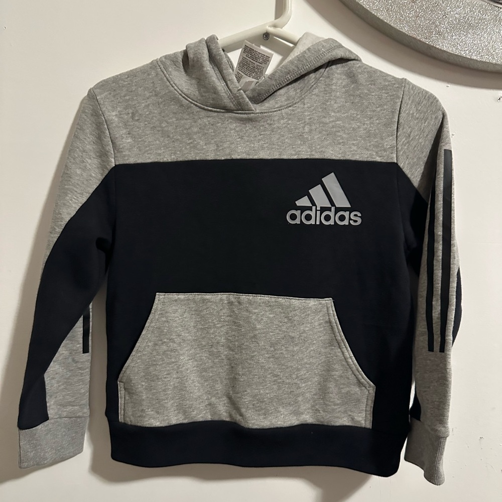 Adidas Gray Cotton Blend Top